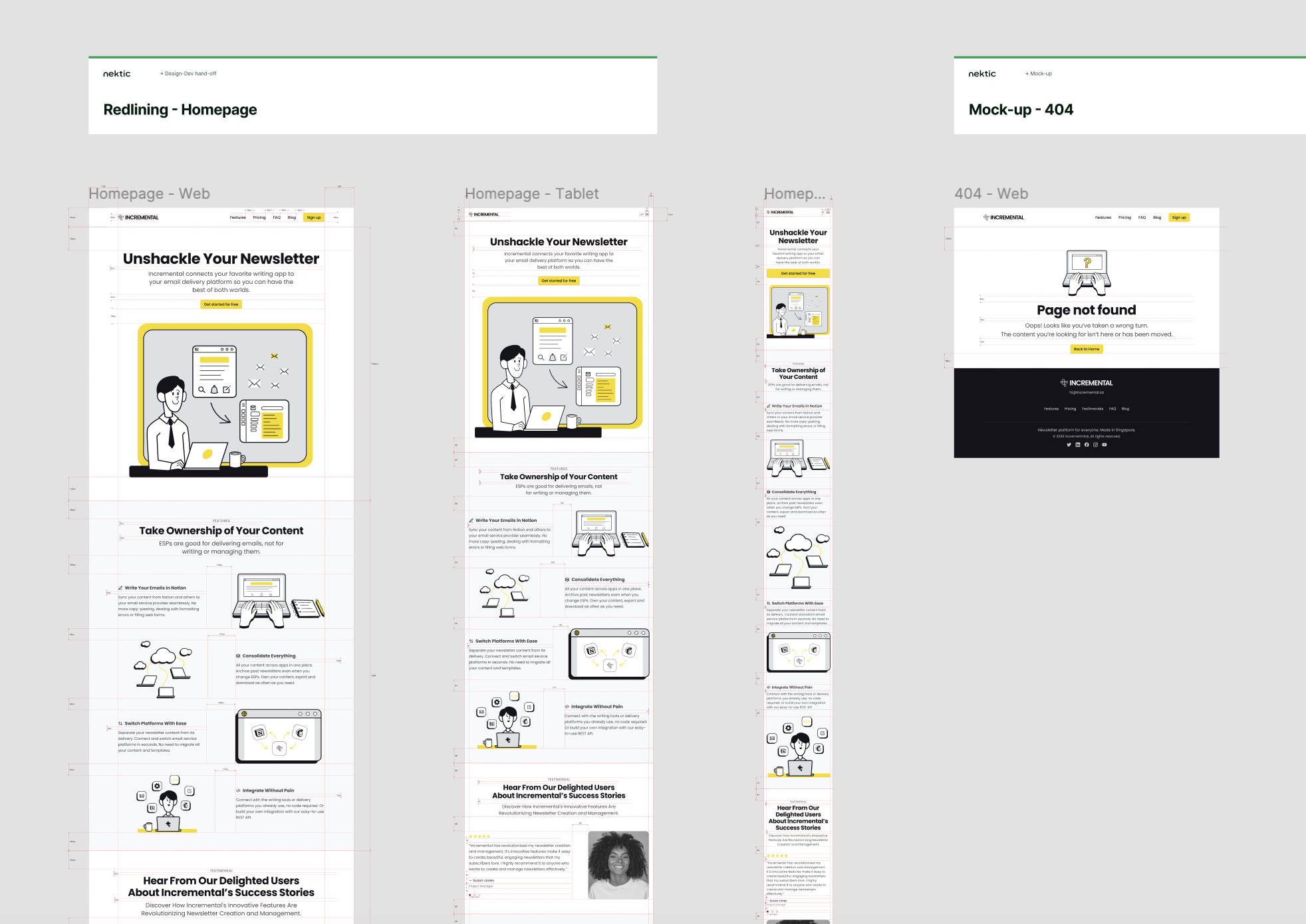 Incremental — developer handoff reference 1