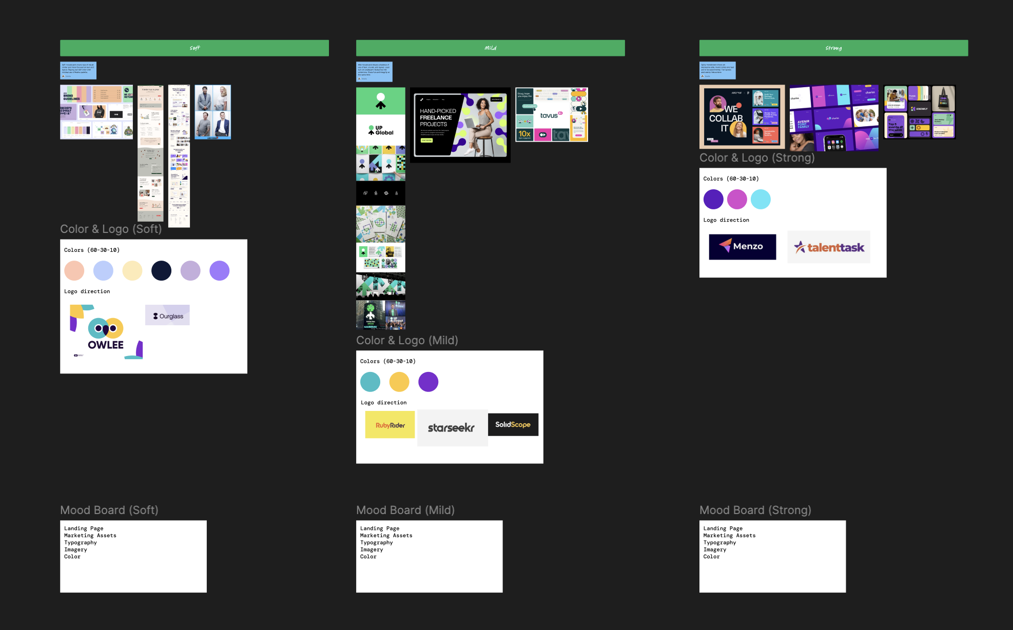 StarSeekr — Soft UI moodboard direction