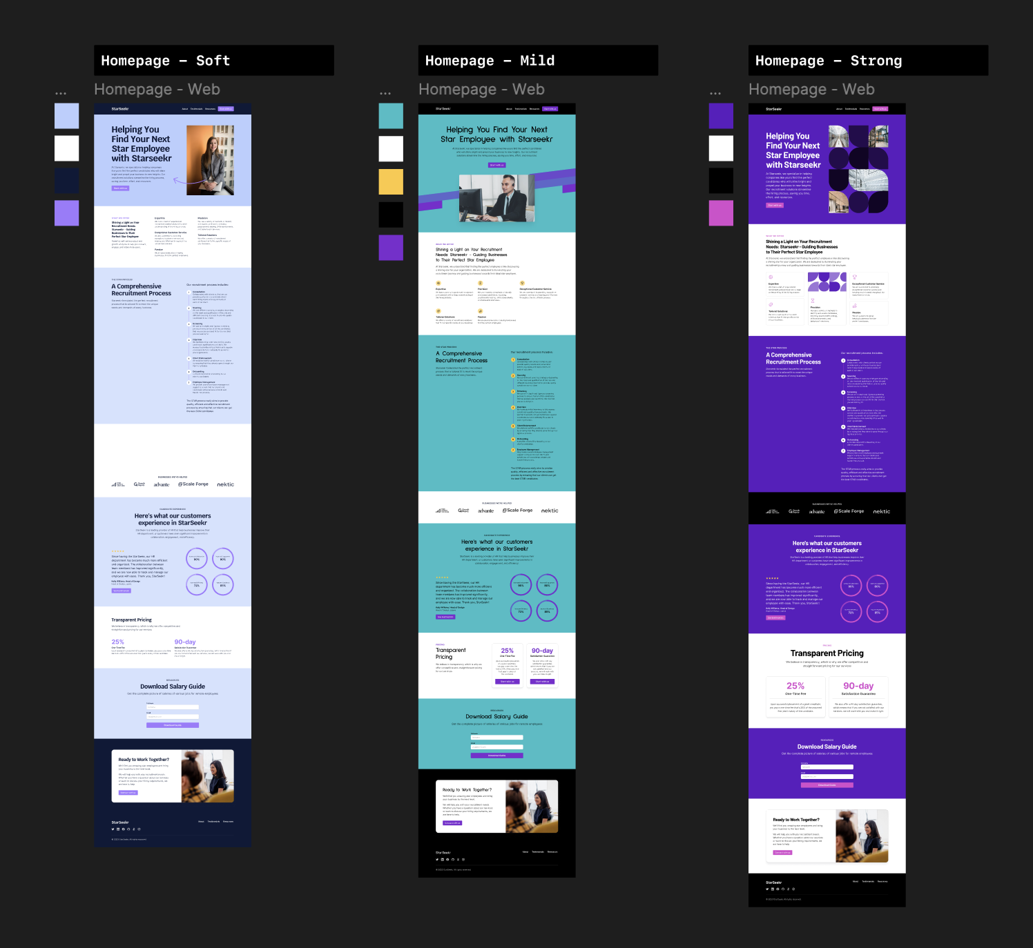 StarSeekr — Strong UI moodboard direction